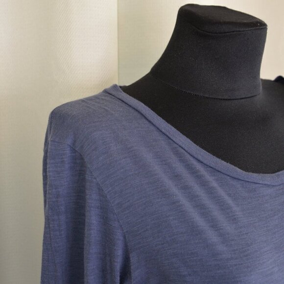 Vince Pima Cotton Blue Long Sleeve Shirt Sz M - Picture 5 of 5